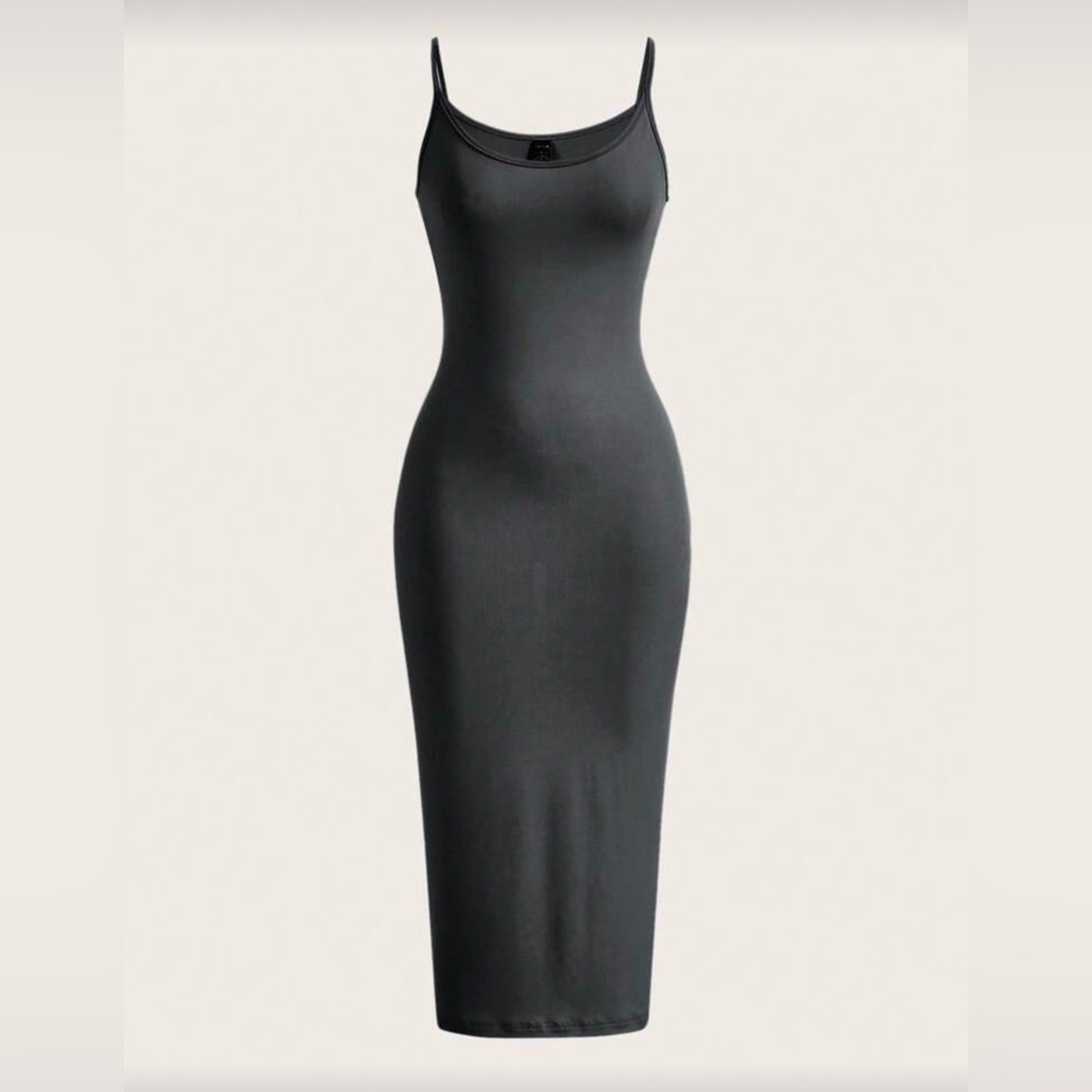 SHEIN Dark Grey Maxi Dress